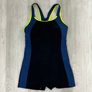Enjoy The Sunshine 1 Piece Racerback Athletic Competitive Aerobic Bathing Suit M